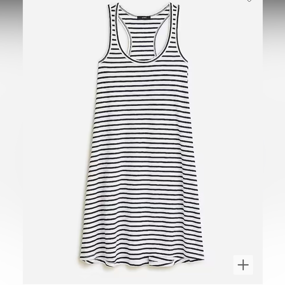 NWT J. Crew Swingy mini tank dress in stripe